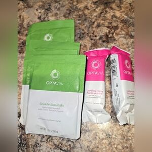 7 Fuelings Optavia Cheddar Biscuit Mix and Cranberry Honey Nut Bars See Exp